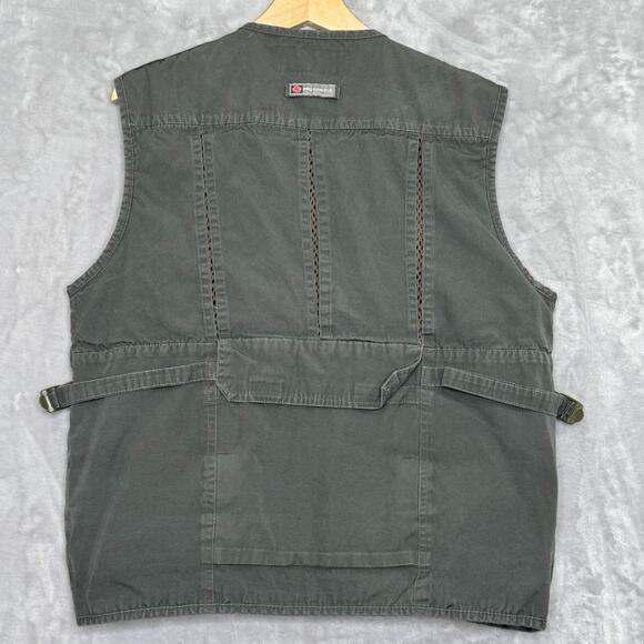 Pro Cam-FLS Vest Mens L Green Multi Pocket Utility Travel Outdoor Fishing Zip - Picture 2 of 11